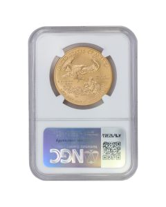 2011 $50 Eagle NGC MS70 ER Gold Label Obverse