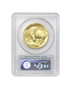 2011 $50 Gold Buffalo PCGS MS70 FS Bison Label Obverse