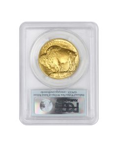 2012 $50 Gold Buffalo PCGS MS70 FS Bison Label Obverse
