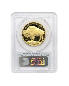 2013-W $50 Gold Buffalo PCGS PR70DCAM FS Bison Obverse