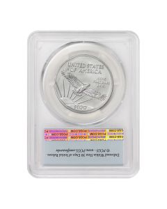 2014 $100 Platinum Eagle PCGS MS70 FS Flag Label Obverse