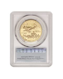 2014-W $50 Gold Eagle PCGS SP70 FS Flag Obverse