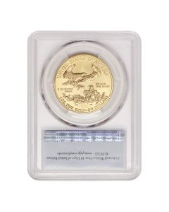 2014-W $50 Gold Eagle PCGS SP70 FS Flag Obverse