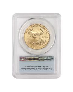 2015-W $50 Gold Eagle PCGS SP70 FS Flag Obverse
