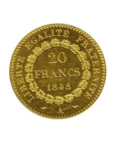 French Gold 20 Franc Angel Pre-1900 XF-AU (Random Year)