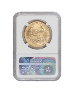 2016 $50 Gold Eagle NGC MS70 ER Moy Label Obverse