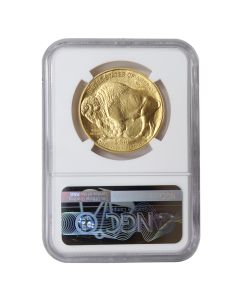 2016 $50 Gold Buffalo NGC MS70 FDOI 1st Label Obverse