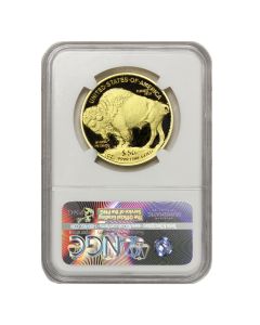 2016-W $50 Gold Buffalo NGC PF70UCAM FDOI 1st Label Obverse