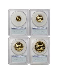 Set of 4 2016-W Gold Eagles PCGS PR70DCAM FS