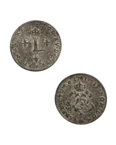 1741 French Colonies 1 Sou Marque XF