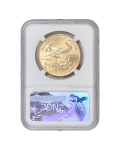 2017 $50 Gold Eagle NGC MS70 FDOI Moy Label Obverse