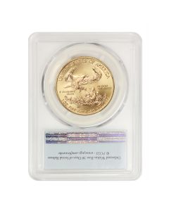 2017 $50 Gold Eagle PCGS MS70 FS Flag Obverse

