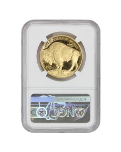 2017-W $50 Gold Buffalo NGC PF70UCAM FDOI Castle Label Obverse