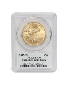 2017-W $50 Gold Eagle PCGS SP70 Mercanti Label