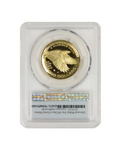 2017-W $100 Gold High Relief Liberty PCGS PR70DCAM FS Flag Label w/ OGP