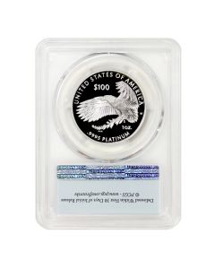 2018-W $100 Platinum Eagle PCGS PR70DCAM FS Obverse
