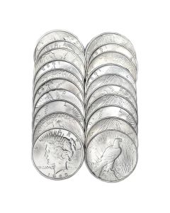 $1 Peace Silver Dollar Rolls BU (Random Year)