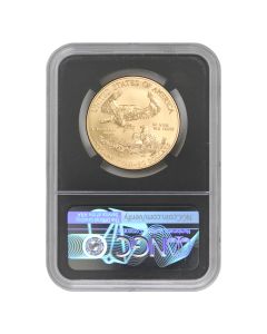 2019-W $50 Gold Eagle NGC MS70 FDOI Iskowitz Label Black Core Obverese

