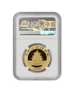 China 2019-(Y) Gold Panda 500 Yn NGC MS70 Fang Label Obverse

