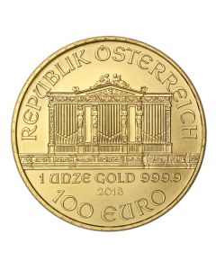 1oz Austrian Gold Philharmonic Unc (Random Year) Obverse