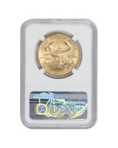 2020 $50 Gold Eagle NGC MS70 FDOI Cabral Label Obverse
