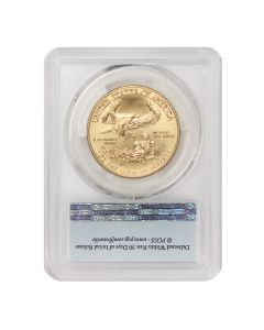 2020-W $50 Gold Eagle PCGS SP70 FS Flag OGP Obverse
