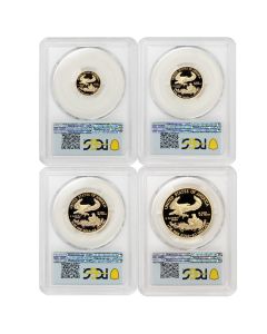Set of 4 2020-W Gold Eagles PCGS PR70DCAM FDOI OGP 
