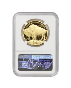2021-W $50 Gold Buffalo NGC PF70UCAM ER Blue Label OGP
