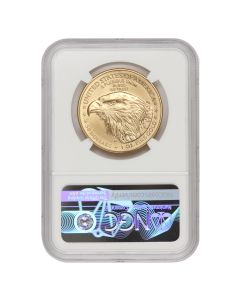 2021-W $50 Gold Eagle T2 NGC MS70 ER w/ OGP Obverse