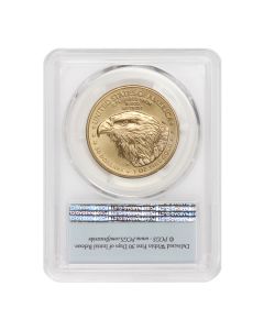 2021-W $50 Gold Eagle T2 PCGS SP70 FS Flag w/OGP Obverse