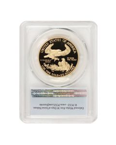 2021-W $50 Gold Eagle T1 PCGS PR70DCAM FS Flag Obverse
