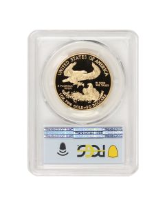 2021-W $50 Gold Eagle PCGS PR70DCAM FDOI OGP Obverse
