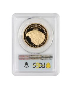 2021-W $50 Gold Eagle T2 PCGS PR70DCAM FDOI Flag Label 