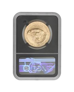 US G$50 Eagle 2021-W T2 NGC MS70 First Releases Gold Foil Label Obverse