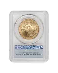 2022 $50 Gold Eagle PCGS MS70 FS Flag Ovbverse

