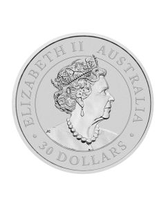 Australia 1 Kilo $30 Silver Koala 2022-P BU w/ COA Reverse