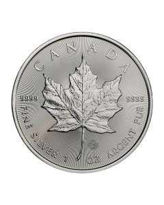 2022 Canadian 1 oz Silver Maple Leaf BU Obverse