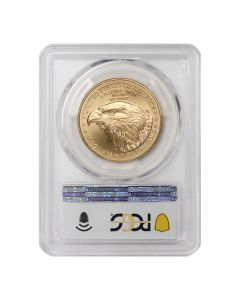 2022-(W) $50 Gold Eagle PCGS MS70 FDOI WP Label Obverse
