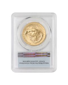 2022-W $50 Gold Eagle PCGS SP70 FS Flag Label OGP