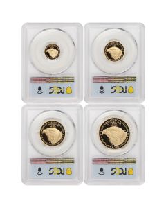 Set of 4 2022-W Gold Eagles PCGS PR70DCAM FDOI OGP