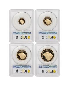 Set of 4 2022-W Gold Eagles PCGS PR70DCAM Advanced Release OGP