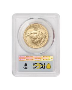 2024-W $50 Gold Eagle PCGS SP70 FDOI Flag Label w/ OGP