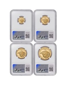 US Gold Eagles 2024-W NGC PF70UCAM 4 Coin Set Early Releases w/ OGP