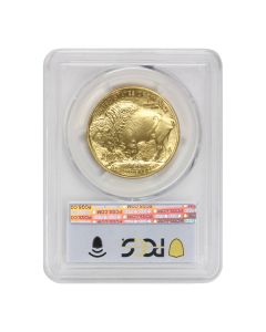 2025 $50 Gold Buffalo PCGS MS70 FDOI Bison Label