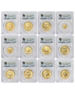 Set of 24 2006 to 2025 Gold Buffalo PCGS MS70 FS Bison Label