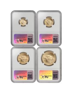 Set of 4 2025 Gold Eagle NGC MS70 FDOI