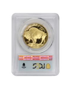 2025-W $50 Buffalo PCGS PR70DCAM FDOI Flag Label w/ OGP