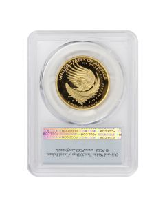 2025-W $100 Gold High Relief PCGS PR70DCAM FS Flag Label