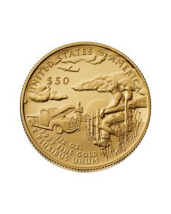 2025-W $50 Gold Superman Proof w/ OGP Obverse