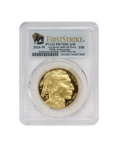 2026-W $50 Gold Buffalo PCGS PR70DCAM FS Bison Label w/ OGP